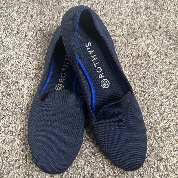 ROTHYS navy blue flats size 10 - Picture 6 of 9